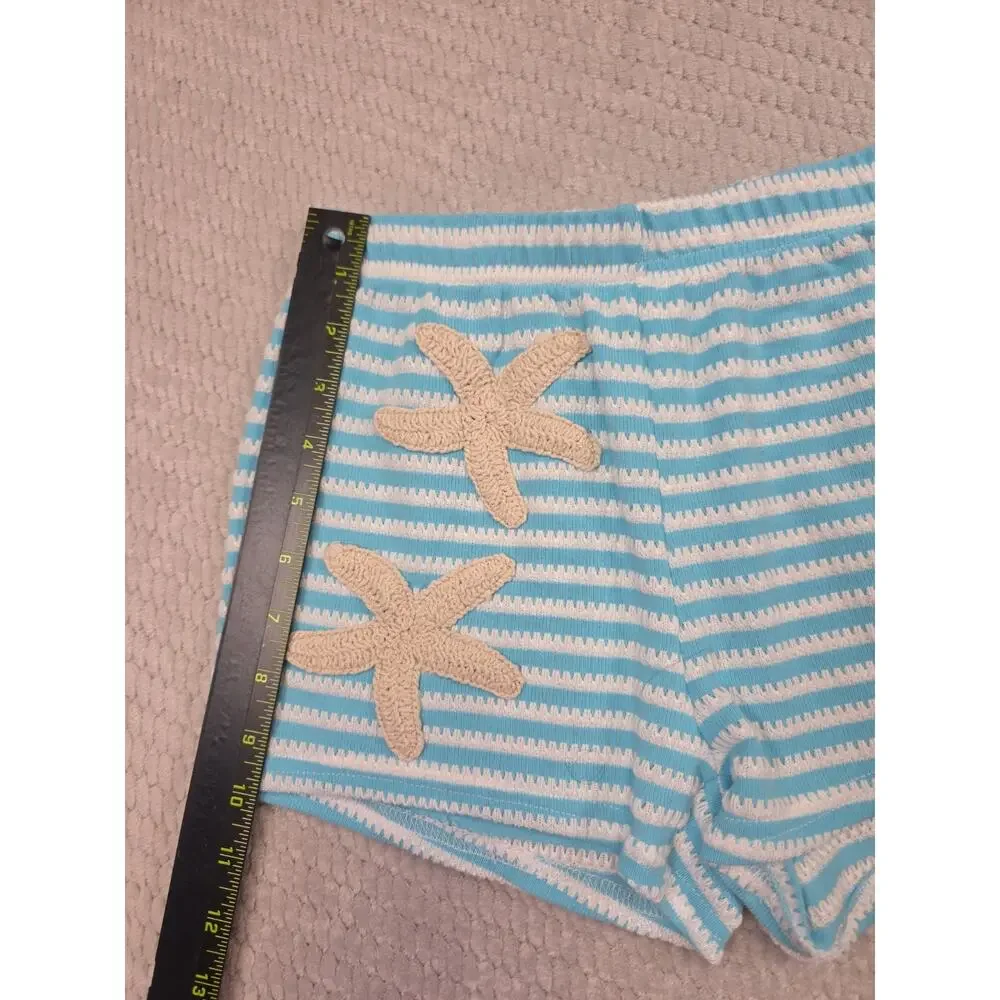 Girls 2 Piece Set Size 11 Starfish Patterned Shorts & Tank Set